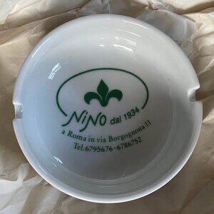Richard Ginori (Ginori 1735) Hotel Nino, Rome Italy - Vintage Ashtray circa 1994